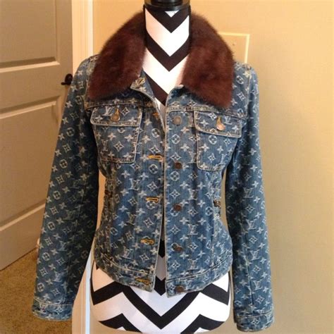 louis vuitton denim jacket with fur|Louis Vuitton denim speedy.